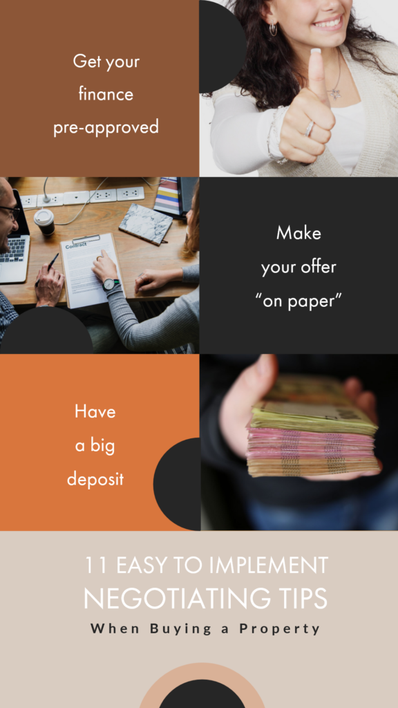 Infographic on 11 Easy to Implement Negotiating Tips When Buying a Property