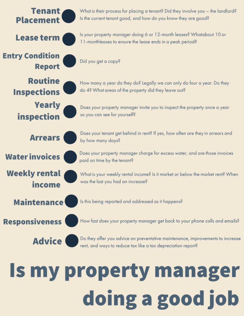 infographic on Is my property manager doing a good job infographic on Is my property manager doing a good job
