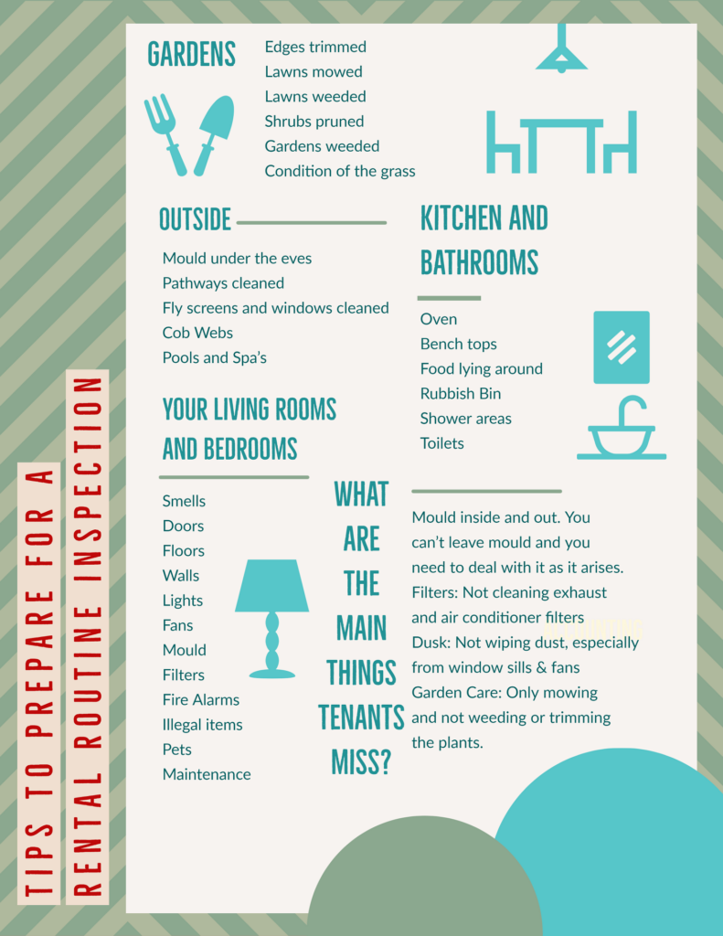 infographic infographic on Tips to prepare for a rental routine inspection