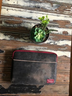 Laptop bag with mould in wet season