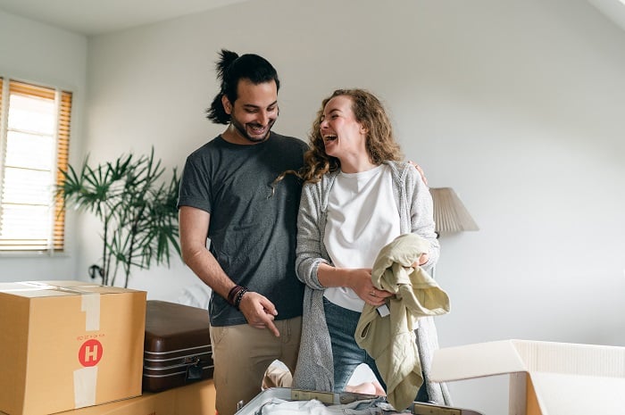 Asset Agents Property Management. This is a photo of a couple moving in to a new home.