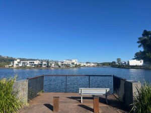 View of the lake at Sunshine Cove in Maroochydore, Sunshine Coast QLD