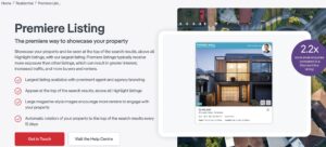 Image of Premier Listing on realestate.com.au advantages